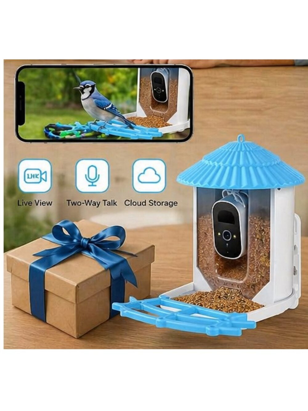 NIB: YONDX 2K HD Smart Bird Feeder with AI & Solar Power (AI Assisted Descriptio - Picture 13 of 13